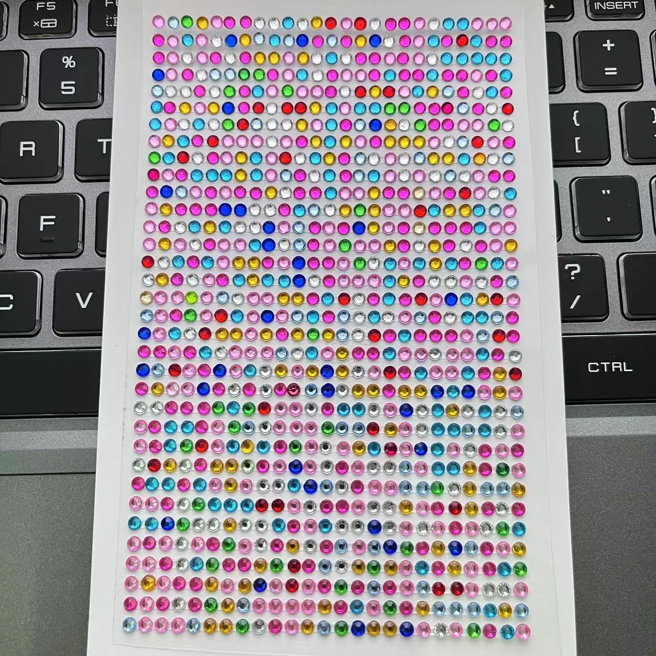 Wholesale Custom 850Pcs Handmade DIY 3mm Mix Color Girls Acrylic Mini Diamond Gemstone Makeup Sticker