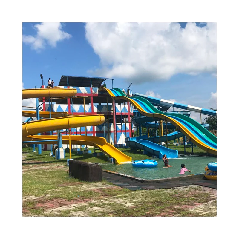 Fiberglass Water Slides Combination Water Rides Combo Aqua Park Water Slides Group For Theme Park