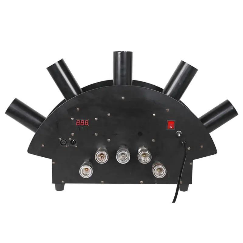 Effect Confetti Stage Dmx Led Control For Blower Gun High Carbon Dioxide 5 Head Yl-Qz09 12Pcs 3W Rgb 3In1 Party Co2 Jet Machine