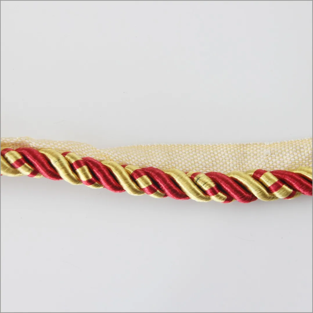 Декоративная веревка из 100% полиэстера для занавесок или диванов от китайского поставщика