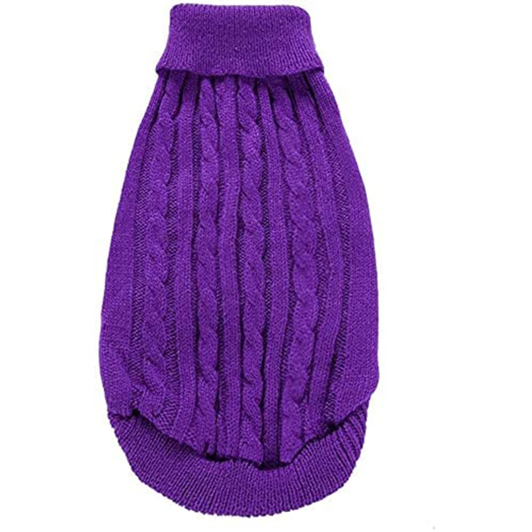 High Quality Knitting Autumn Winter Woollen Yarn Sweater Pets Small Dog Cat Clothing Clothes