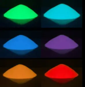 Светящаяся пудра с эффектом фотолюминесцентного пигмента