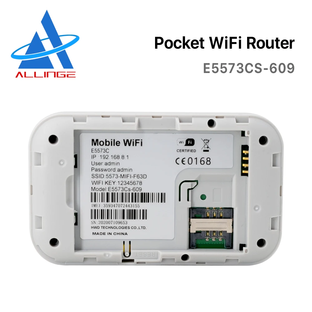  Lyngou LG097 разблокирована Airtel E5573Cs-609 150 Мбит/с Промышленный маршрутизатор 4G LTE Мобильная компиляция java-приложений! Беспроводной портативный Wi-Fi с поддержкой