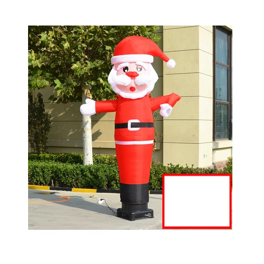 Caixin Custom Advertising hand waving santa inflatable sky air dancer