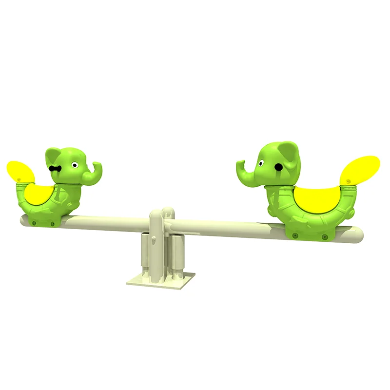 Outdoor Games Cartoon Style Seesaw Metal Children Playground Seat Animal Seesaw Children Adult