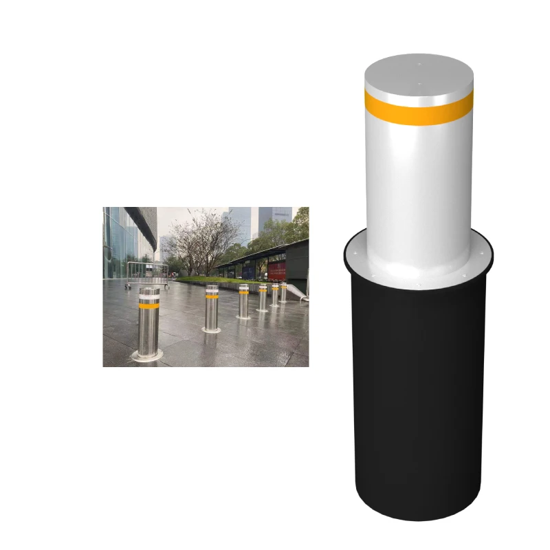 Electric Parking Bollard with Anti-Ram Raid, 219mm Diameter for High-Security Parking and Traffic Management