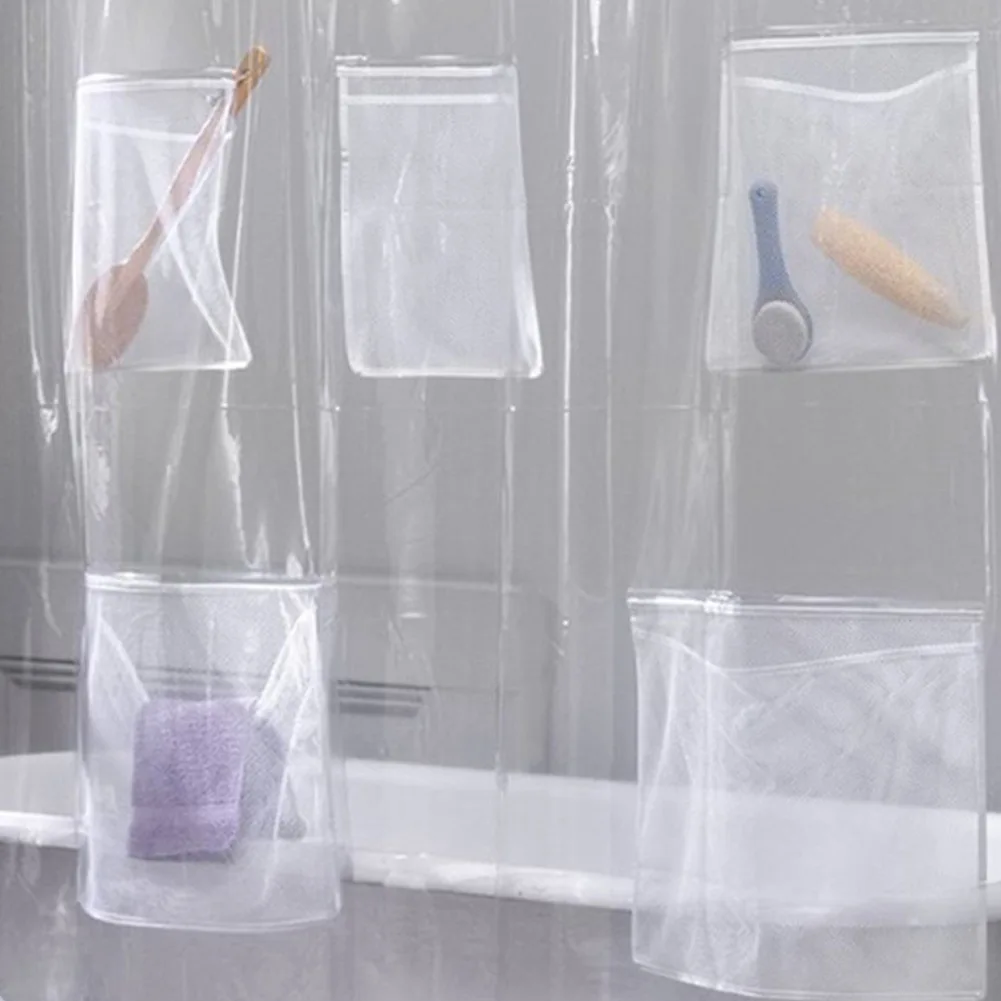 Прозрачная занавеска для душа