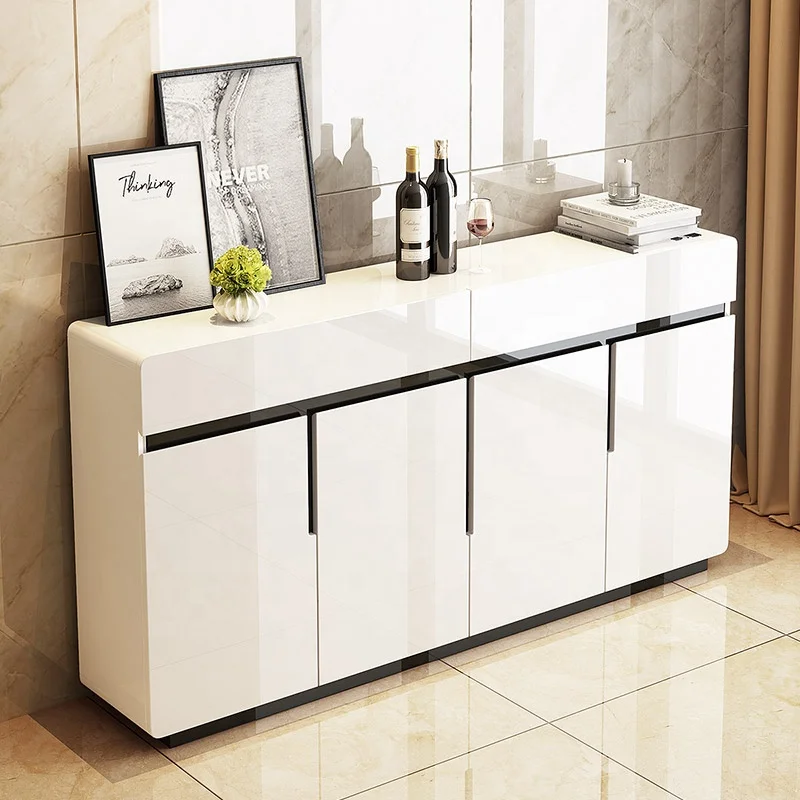 Дизайн мебели простой светлый роскошный современный сервант для пианино с белым