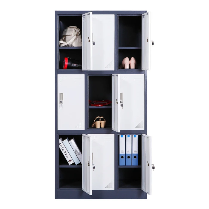 Luoyang KD metal locker furniture 9 door lockable disassemble steel locker