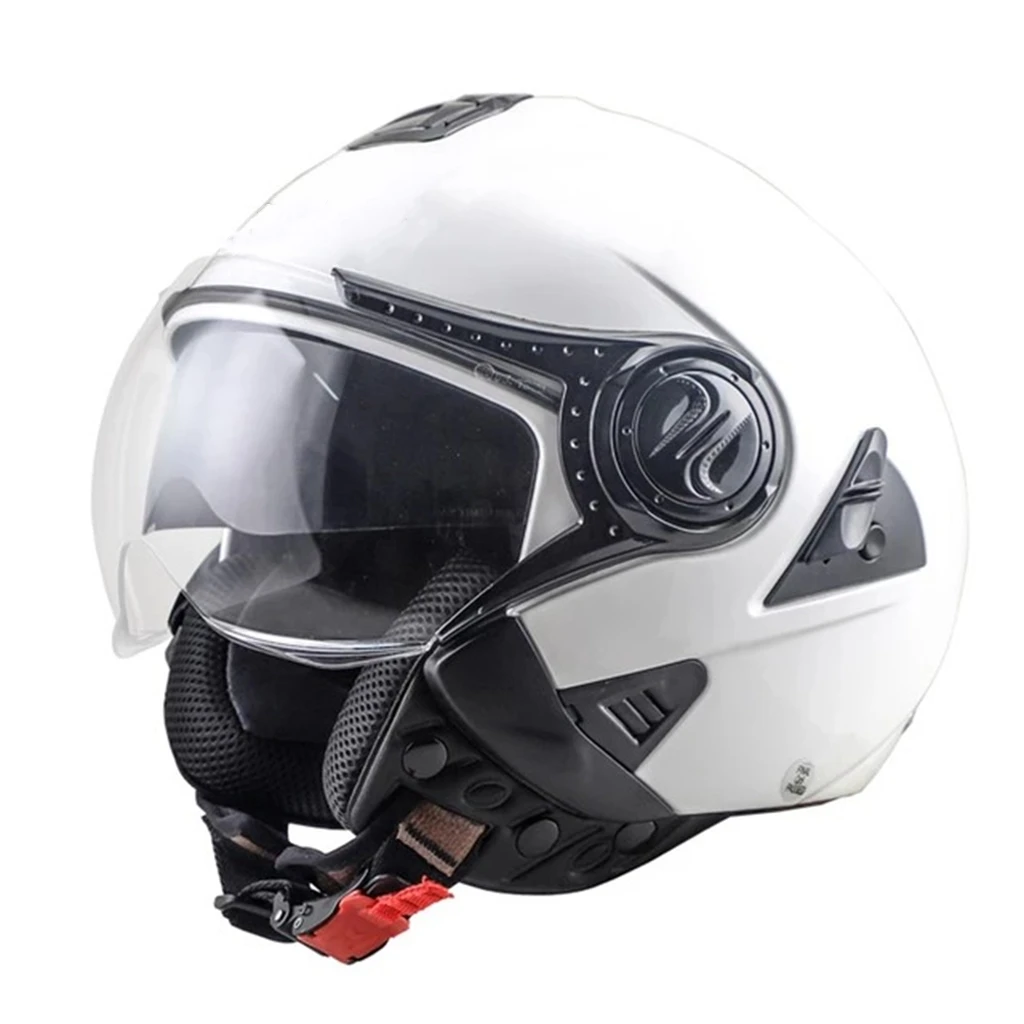 Summer Double Lens Moto Helm Open Face Racing Off Road Headpiece Motorcycle Helmet