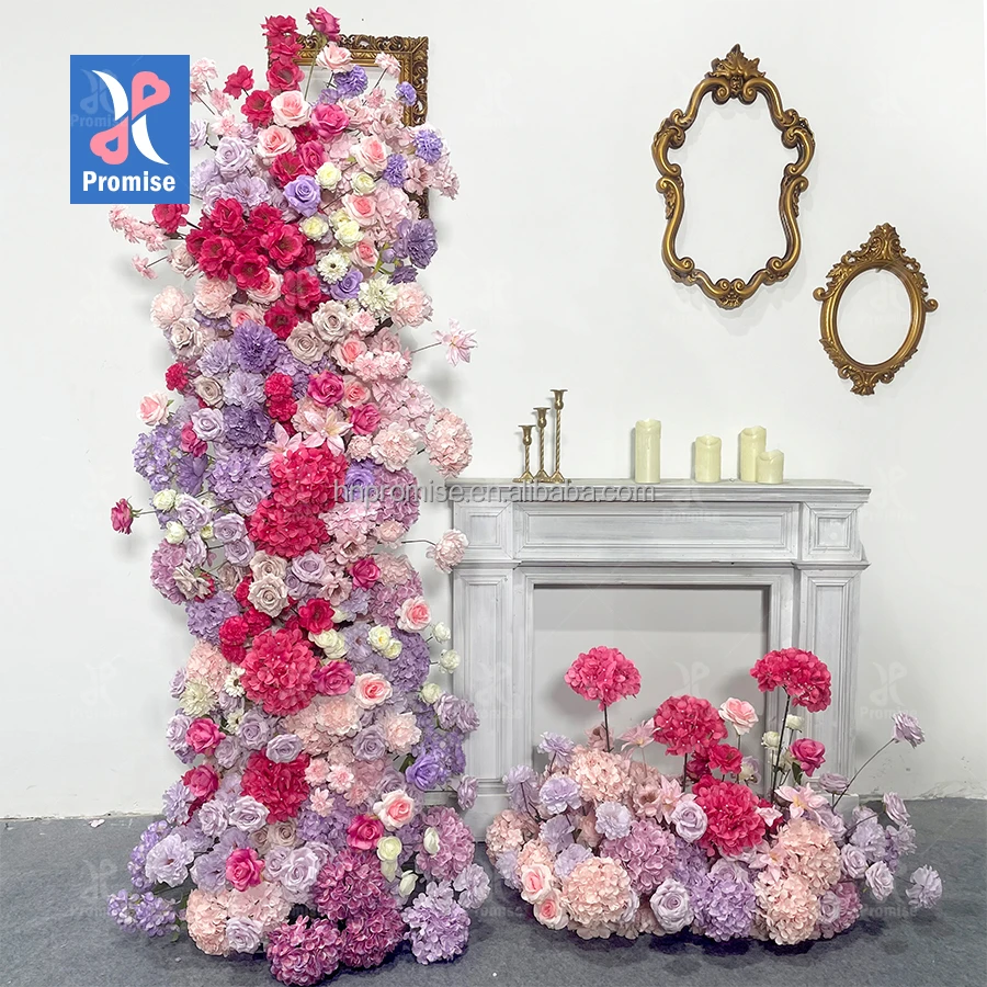Promise Factory Price Artificial Colorful Flower Arch for Wedding Decoration Wedding Flower Arches Backdrop