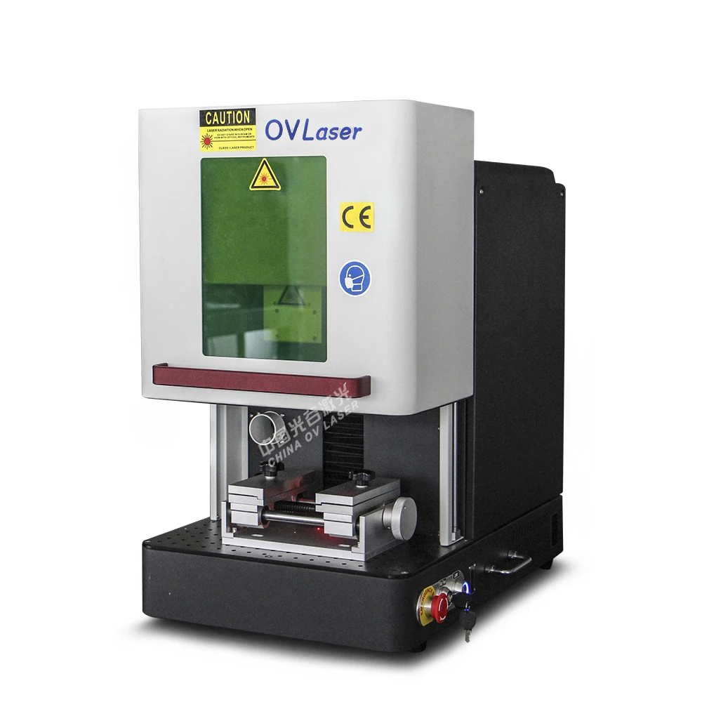 China OV laser mopa fiber 30W 50W jpt 60W color laser marking machines for stainless steel dog tag name plates
