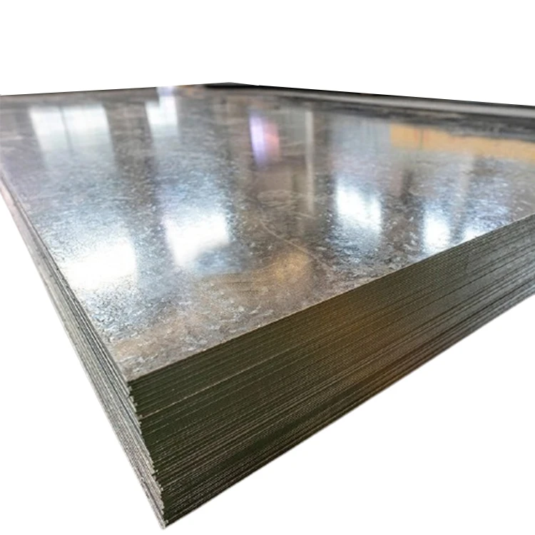 Hot Dipped 1.2mm Thickness 16 18 24 26 28 Gauge GI Plain Metal Sheet Galvanized Steel Sheet