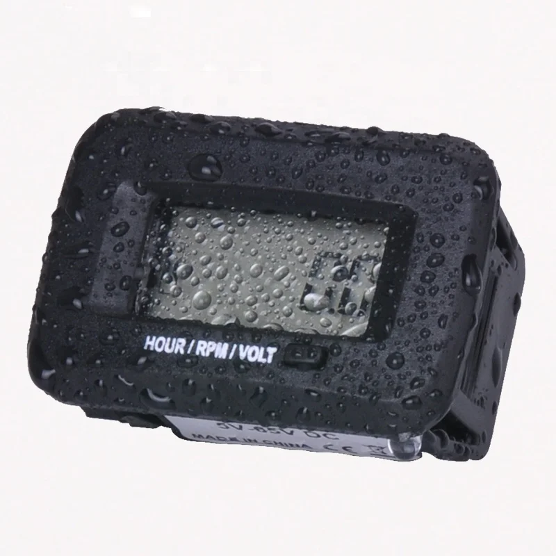 Runleader Digital RPM Meter Engine Hour Meter Voltmeter Running Hour Meter For ATV Chainsaw Tractor Excavator