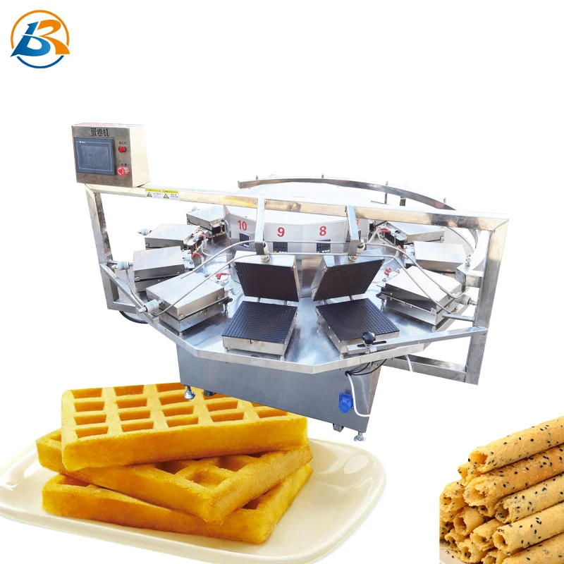 Automatic Vietnamese Home Use Restaurant Wafer Egg Roll Dutch Stroopwafel Machine Ice Cream Cone Manufacture Line