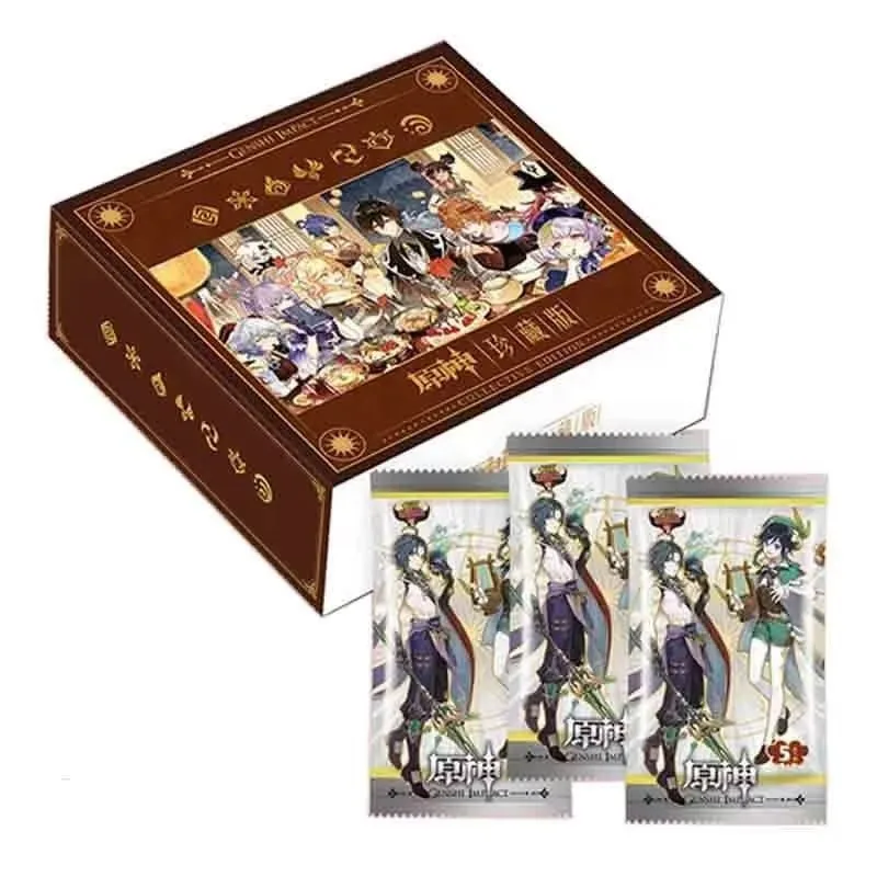 Горячая распродажа Genshin ударная японская аниме TCG игра CCG коллекционные игральные карты для подарка