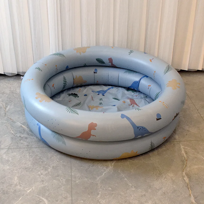 Inflatable Mermaid Kiddie Pool Round Blow Up Kids Pool Toddler Swimming Pool