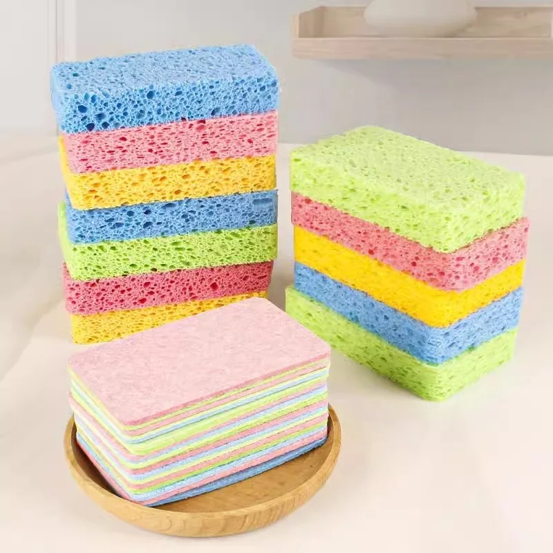 Eco Compressed Cellulose Sponge Heavy Duty Scrub Kitchen Kitchen Pop Up Sponges Without Scratching Sponges  Clean Tough Messes