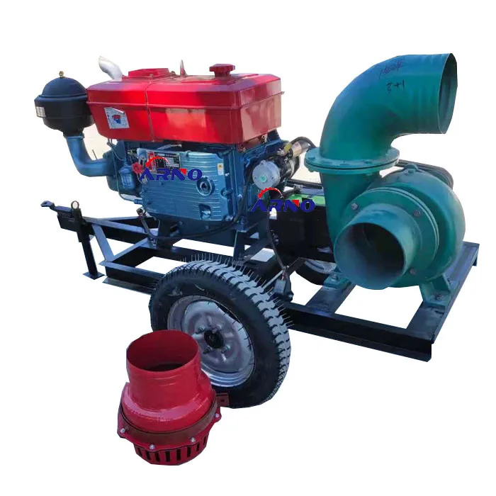 large flow farm irrigation diesel water pump