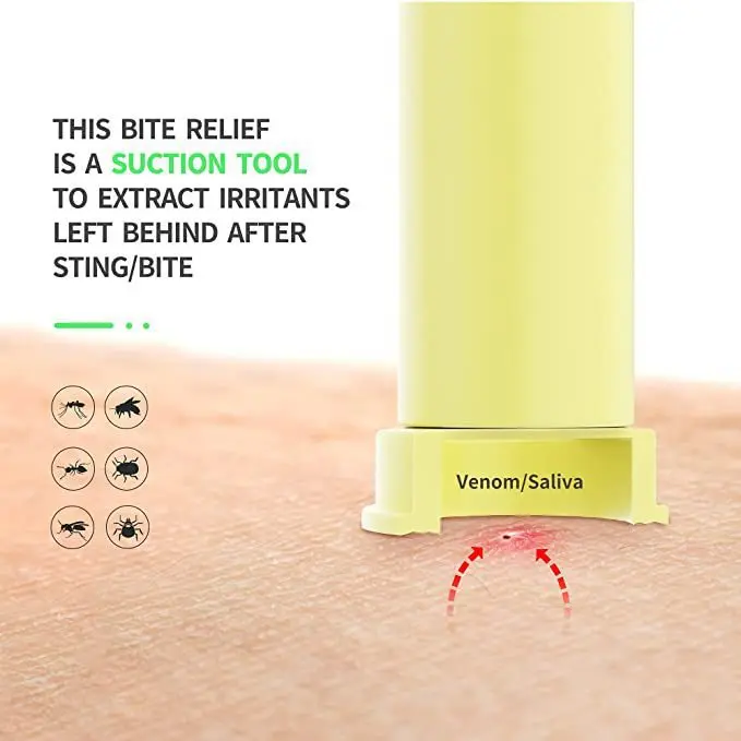 Bug Bite Vacuum Remover Suction Extractor Mosquito After Tool Itch Relief mosquito bite suction tool