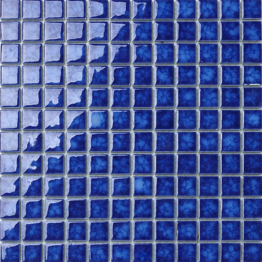 Wholesale Sales Large Ceramic Mosaic Blue-Green Black and White Walls Floors Tiles Kitchen Mosaic