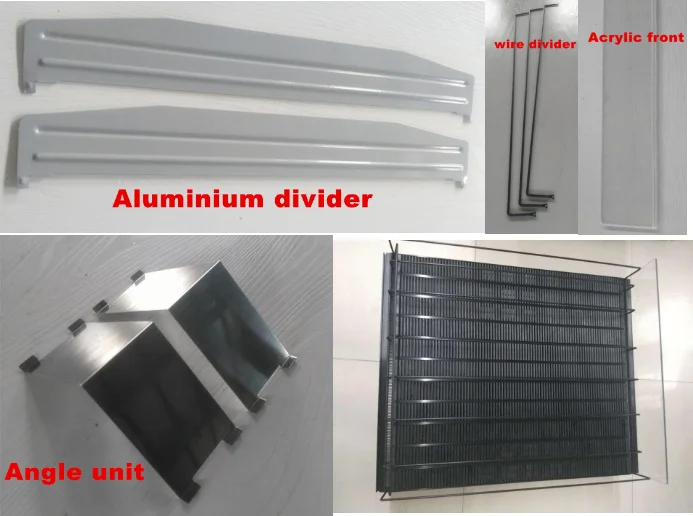 Supermarket Gravity Feed Shelf Roller Drink Display Rack Custom Plastic Shelves Retail Store Shelf Roller Pusher System