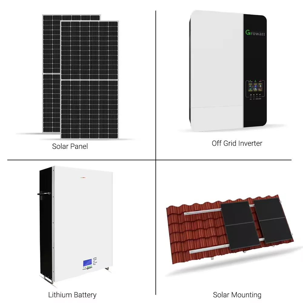 Solar Set off Grid Energy System 5kw 2kw 10kw 3kw Power Complete Panel for Home