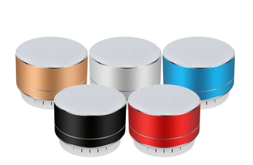 Wholesale hot sale A10 LED portable wireless speaker metal TF card bass blue tooth high quality speaker