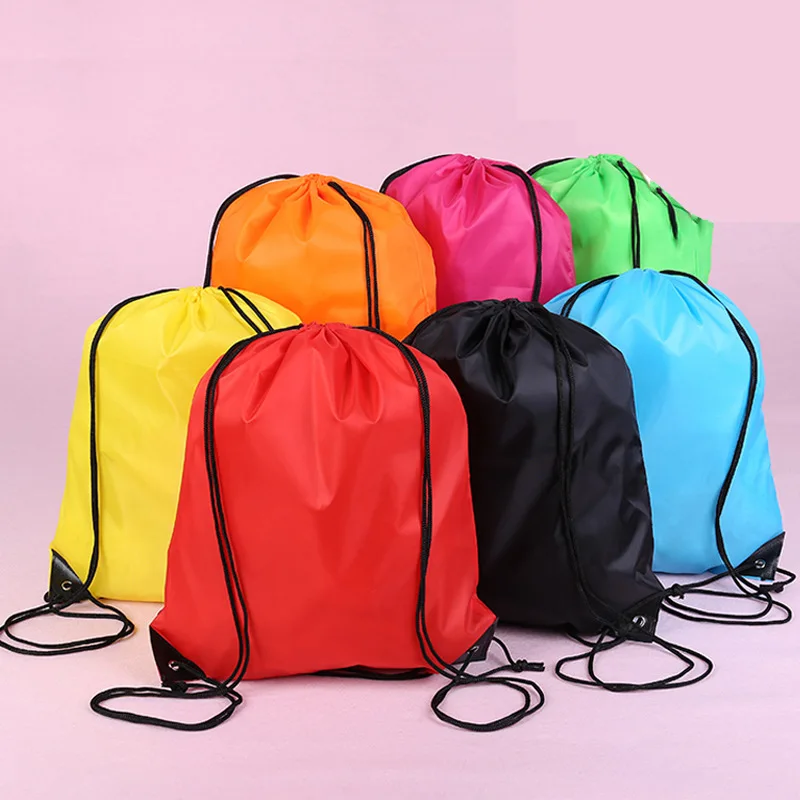 CUSTOM 40x30cm POLYESTER DRAW STRING BACK BAG