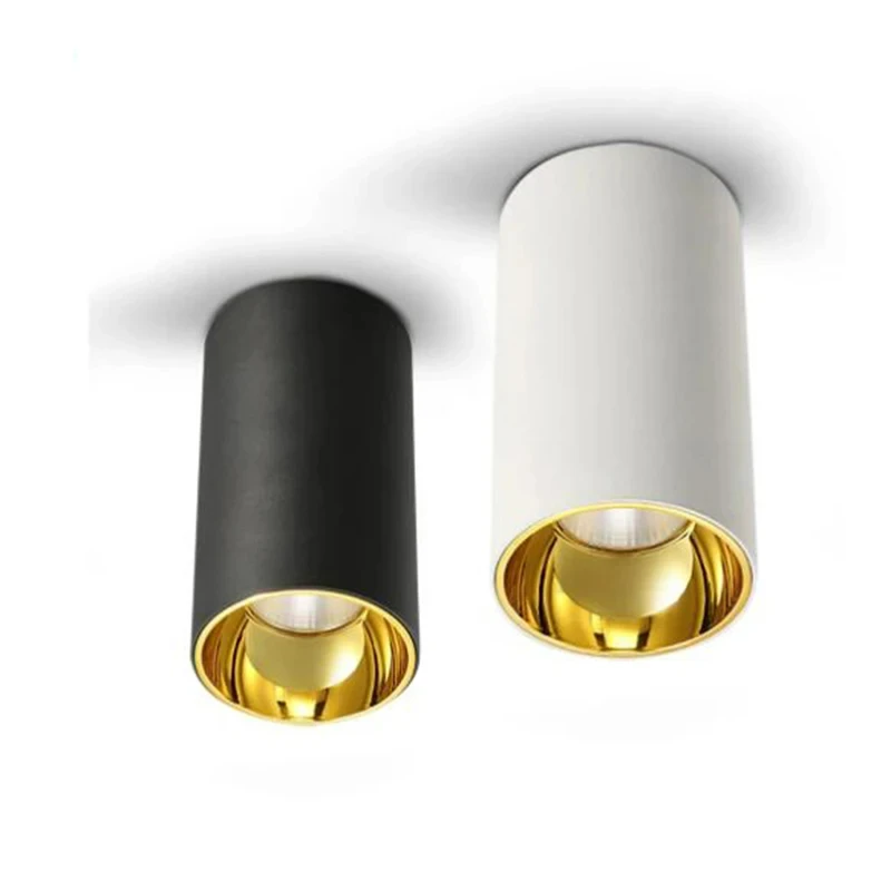 CSLIDO AC90-260V LED Lamp Indoor Lighting Surface Mounted Led Downlight 12W 15W 18W COB Ceiling Spot Lights