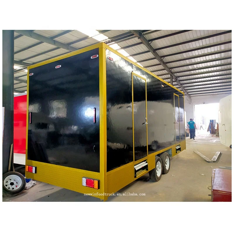 NEWWIN Outdoor Mobile Toilets Trailer and Sinks Bathroom Portable Restroom Toilet Luxury Toilet Trailer