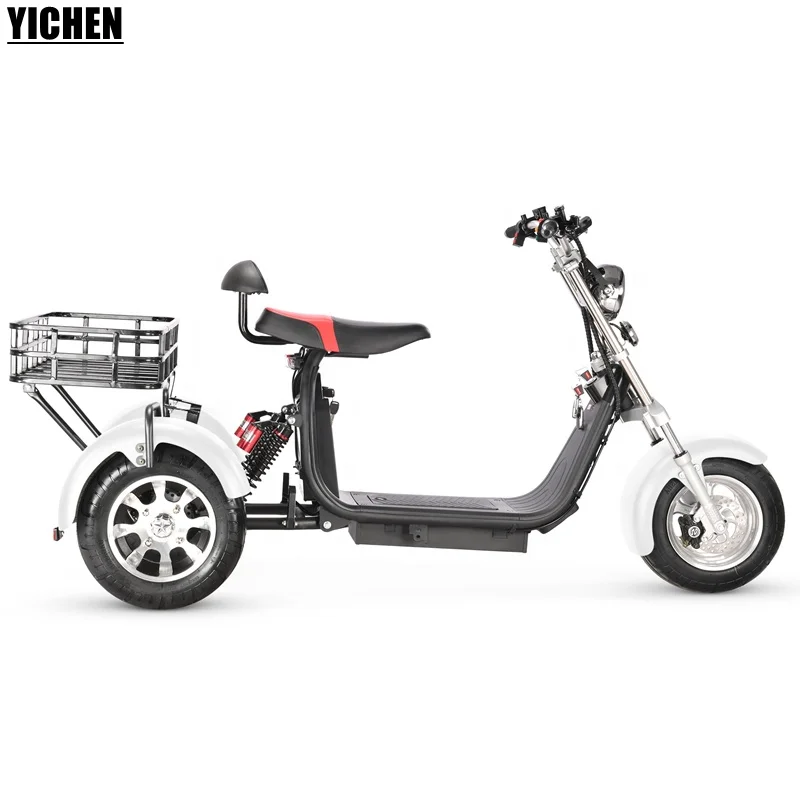 Hot selling warehouse eec Adult three wheel bicycle Lithium Battery 60V 20Ah 2000 w tricycle 3 wheel electric scooter citycoco