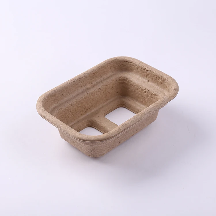 
Biodegradable recycling paper molded pulp plant growing tray 