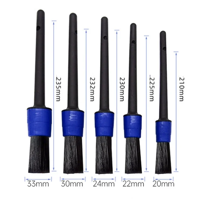 Nylon Bristle Plastic Car Detailing Brushes Soft Auto Interior Wheel Cleaners Car Wash Car Detailing Brushes