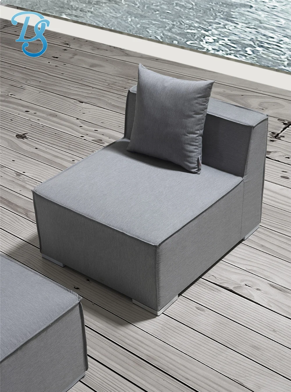 Outdoor furniture sectional patio aluminum frame upholstery living room sofa set comfortable sofas