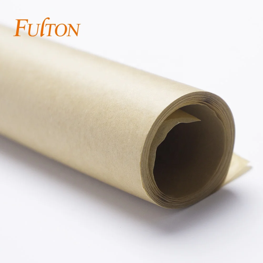 Food Grade Unbleached Double Sided Wax Paper Roll For Burgers Wrapping