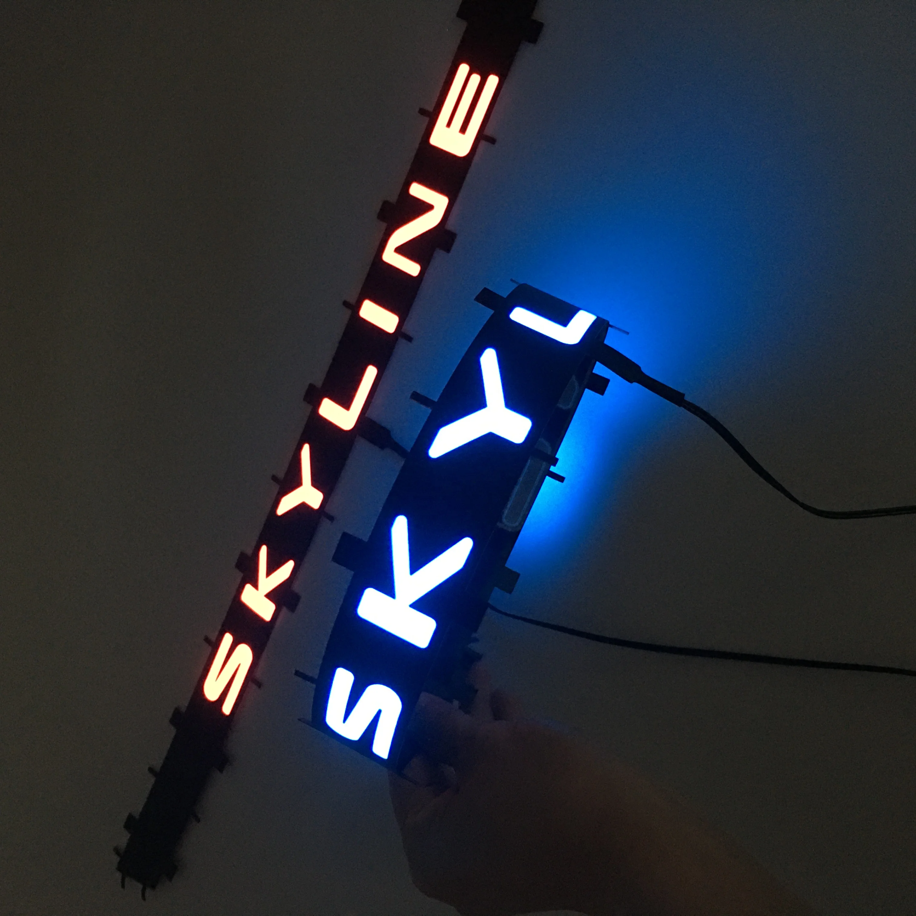 Customized EL glowing strip flexible luminous strip electroluminescence tape decorative decal with DC5V/DC12V inverter