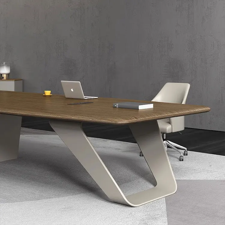 Liyu Modern Style Office U Shaped Switch Socket 20 Person Conference Room Table Meeting Tables And Chairs Set