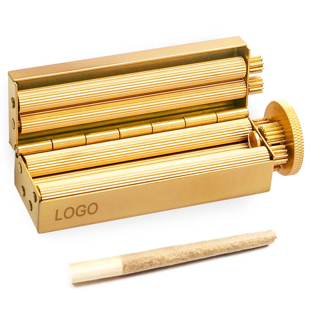 Vintage Cigarette Roller Brass Manual  Tobacco for Men and Women Compact and Lightweight Durable Tabaco Roller Machine