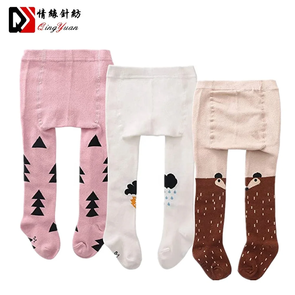 0-3T Girls Boys Baby Tights Cotton 3D Cartoon toddler baby Tights pantyhose