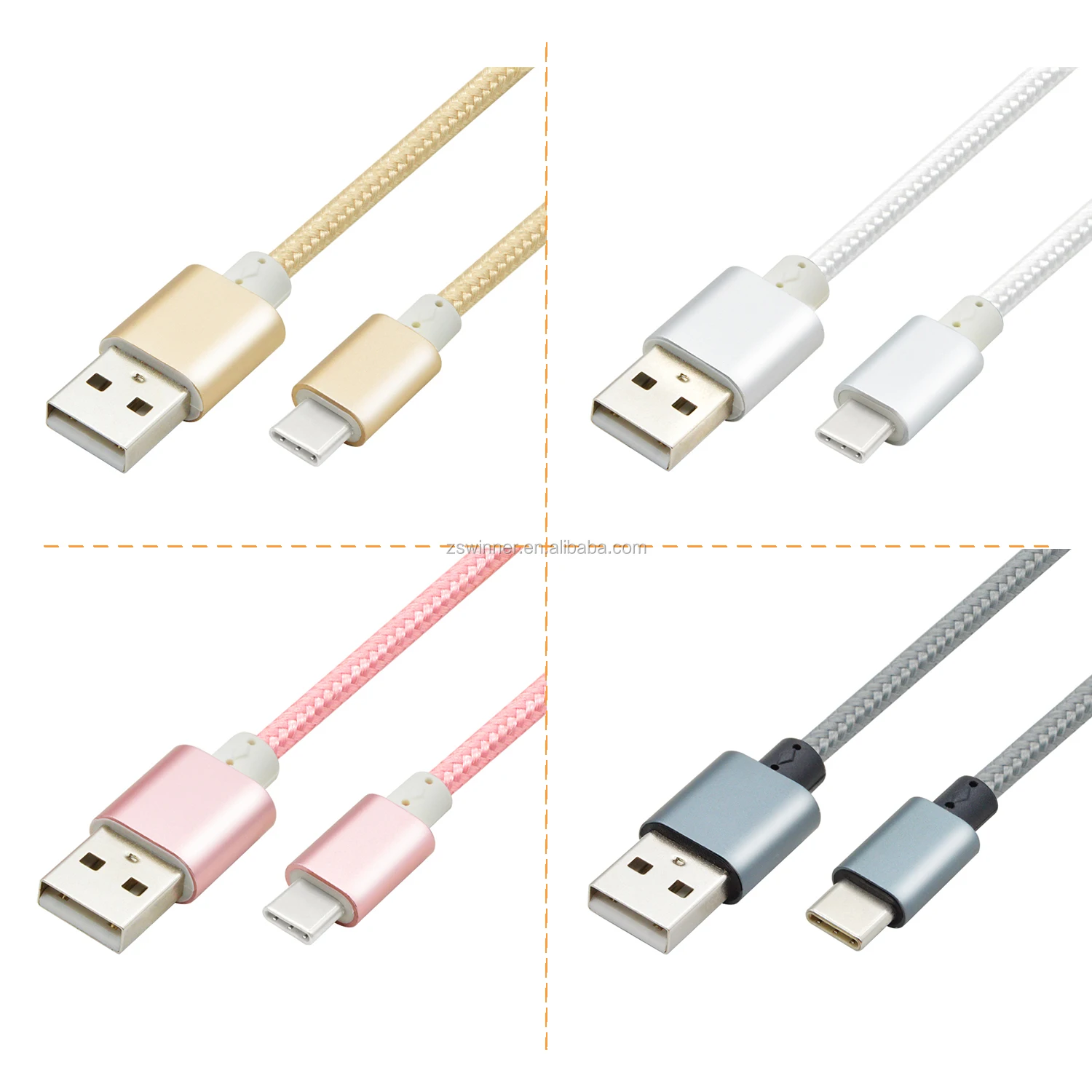  Кабель фабрики 3A 5A usb C Быстрый зарядный кабель Мобильный телефон для смартфона