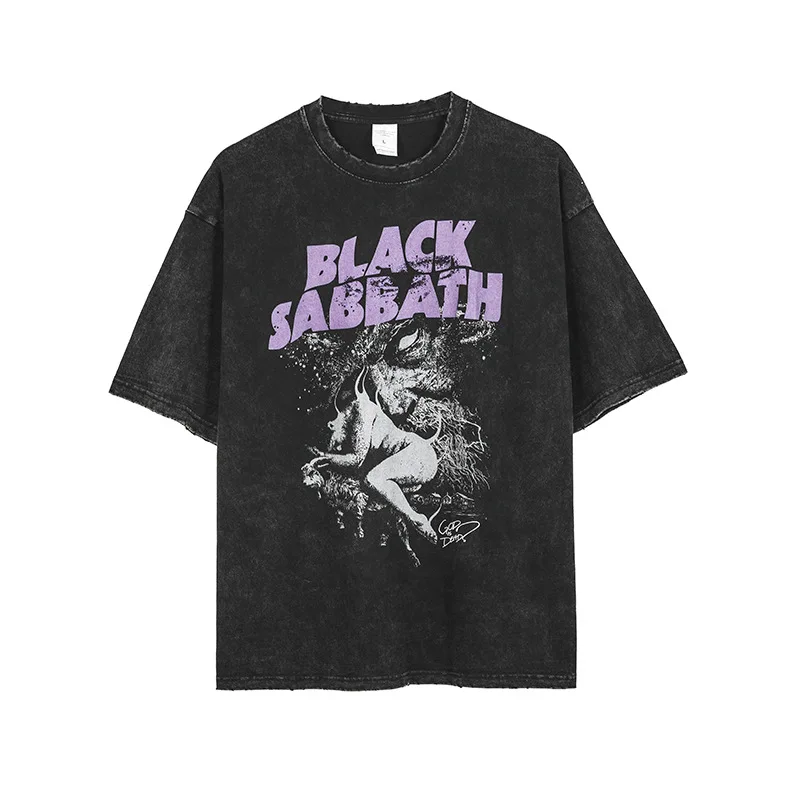 2021 черная модная футболка в стиле ретро футболки с коротким рукавом Повседневная