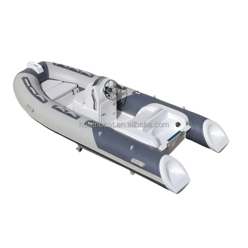 Высококачественная высокоскоростная лодка HUIXIN 13ft Rib390 из стекловолокна Hypalon/ПВХ надувные рыбацкие лодки с подвесной двигатель для озера