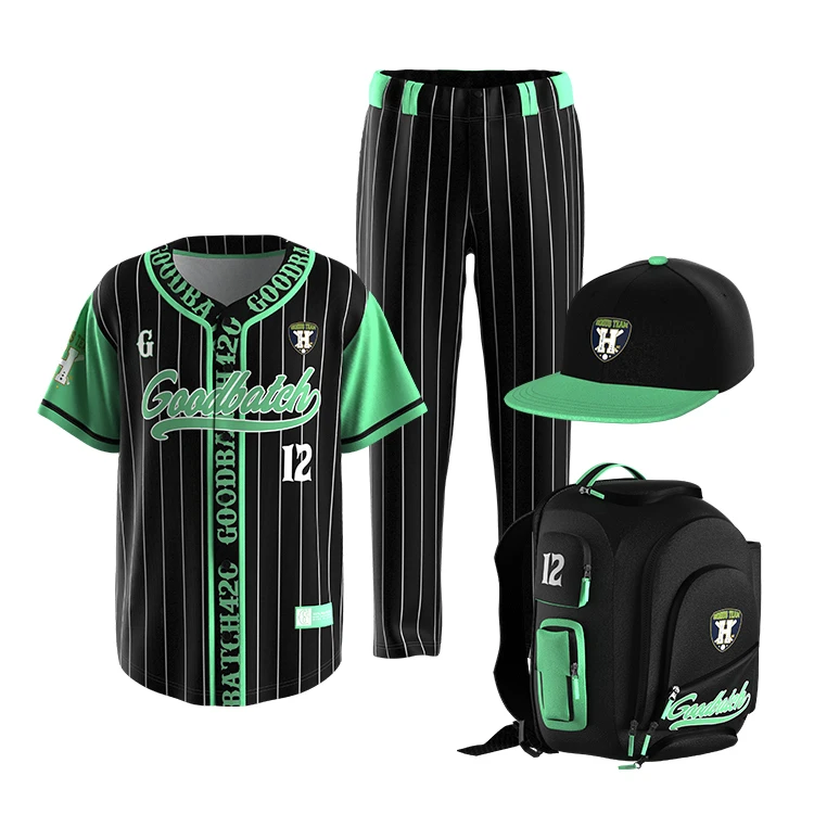 Blank Baseball Jerseys Set Uniform Team Training Club Wholesale Sublimated Printing Embroidered Custom Baseball Shirt