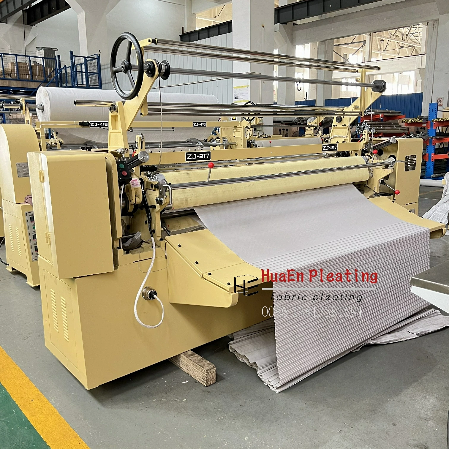 HuaEn Pleating plise plisket Plissage plisowanie machine plisse tissu