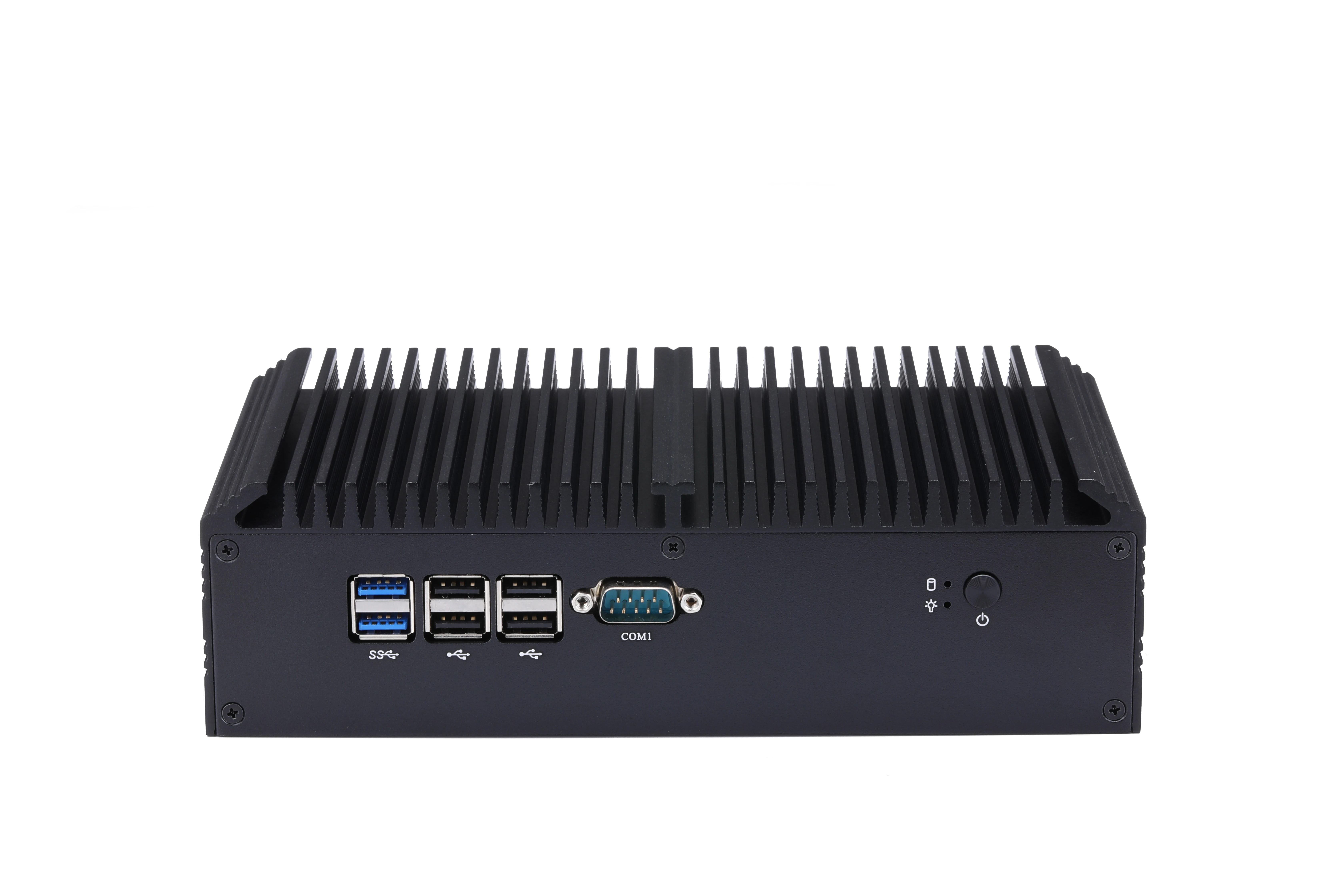  Qotom безвентиляторный промышленный мини-ПК Q510X Celeron 3855U 6 COM AES-NI для