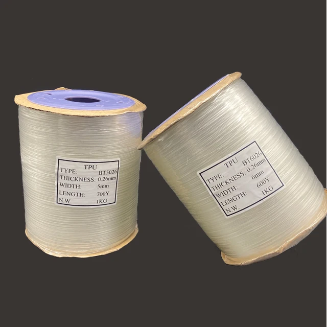 custom 3mm 4mm5mm6mm 8mm10mm elastic TPU tape for swimwear and underwear Garment