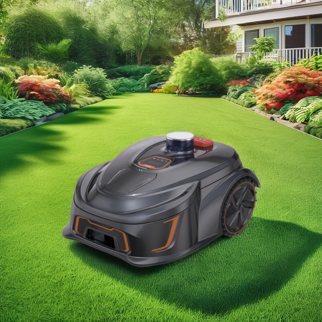 M28E Electric Lawn Mower Robot Professional Cordless With Lithium Battery Adjustment Forward Speed Makes Grass Cutting Easy