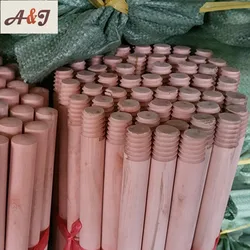 high quality 120cm length wooden broom stick for household cleaning