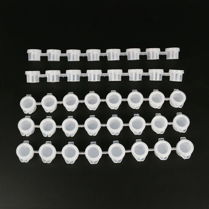 Empty Bottle of Paint Pot Pod Strip 2ml 3ml 5ml 10ml 6 8 12colors Mini Empty Paint Strips Cup Pots Art Painting Craft Supplies